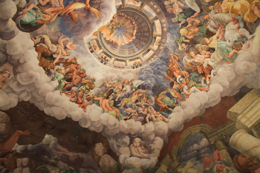 Mantova Palazzo Te. La sala dei giganti di Giulio Romano